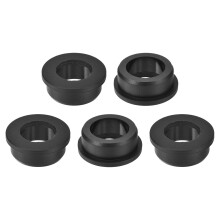 5Pcs Rubber Grommets 35mm Drill Hole, 25mm ID Hole Top Hat Grommet Black Silicone Rubber Hole Plug Gasket for Wiring, Automotive