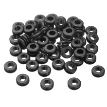 30Pcs Rubber Grommets 5/16 ID, 2/5 Drill Hole, Firewall Grommet Automotive Rubber Hole Eyelet Ring Gasket for Wire Cable Hose Protection, Metal Electr