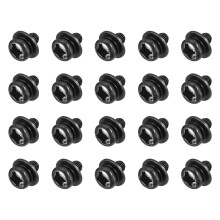 M3 x 5mm Carbon Steel Phillips Pan Head Machine Screws Bolts Combine with Spring Washer and Plain Washers 100pcs