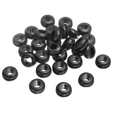 30Pcs Rubber Grommets 5/16 ID, 1/2 Drill Hole, Firewall Grommet Automotive Rubber Hole Eyelet Ring Gasket for Wire Cable Hose Protection, Metal Electr