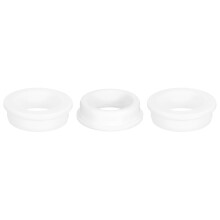 3Pcs Rubber Grommets 47mm Drill Hole, 38mm ID Hole Top Hat Grommet White Silicone Rubber Hole Plug Gasket for Wiring, Automotive