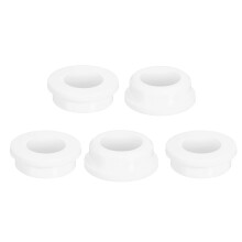 5Pcs Rubber Grommets 31mm Drill Hole, 20mm ID Hole Top Hat Grommet White Silicone Rubber Hole Plug Gasket for Wiring, Automotive