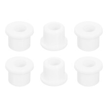 6Pcs Rubber Grommets 12mm Drill Hole, 8mm ID Hole Top Hat Grommet White Silicone Rubber Hole Plug Gasket for Wiring, Automotive