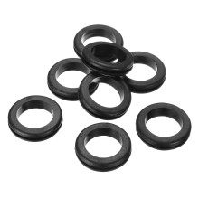 8Pcs Rubber Grommets 1-3/8 ID, 1-1/2 Drill Hole, Firewall Grommet Automotive Rubber Hole Eyelet Ring Gasket for Wire Cable Hose Protection, Metal Elec