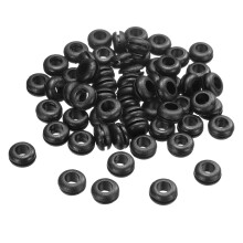 60Pcs Rubber Grommets 5/16 ID, 1/2 Drill Hole, Firewall Grommet Automotive Rubber Hole Eyelet Ring Gasket for Wire Cable Hose Protection, Metal Electr