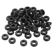 60Pcs Rubber Grommets 1/2 ID, 9/16 Drill Hole, Firewall Grommet Automotive Rubber Hole Eyelet Ring Gasket for Wire Cable Hose Protection, Metal Electr