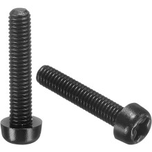 100Pcs M3x15mm Threaded Nylon Phillips Cross Pan Head Machine Screws Bolts Black