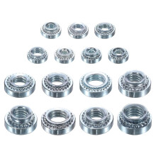 240Pcs Self-Clinching Nuts, M2 M2.5 M3 M4 M5 Zinc-Plated Carbon Steel Pressure Rivet Nuts Hardware Fastener for Construction Industry