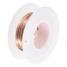 Soft Copper Wire (22 Gauge, 49 FT), 99.9% Pure Bare Copper Wire 0.6mm Solid Craft Wire for DIY Crafting Gardening Decoration (15Meter)