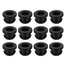 12Pcs Rubber Grommets Fit 0.39" (10mm) Hole Dia.0.39" (10mm) H 0.18"(4.5mm) ID Hole Top Hat Grommet Silicone Rubber Hole Plug Gasket for Electrical Bo