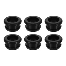 6Pcs Rubber Grommets Fit 0.79" (20mm) Hole Dia.0.55" (14mm) H 0.28"(7mm) ID Hole Top Hat Grommet Silicone Rubber Hole Plug Gasket for Electrical Box C