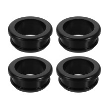 4Pcs Rubber Grommets Fit 1.18" (30mm) Hole Dia.0.59" (15mm) H 0.31"(8mm) ID Hole Top Hat Grommet Silicone Rubber Hole Plug Gasket for Electrical Box C
