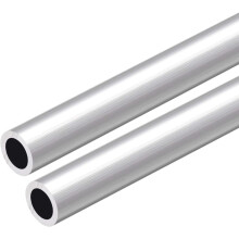 6063 Aluminum Round Tube, 300mm Length 12mm OD 8mm Inner Dia Seamless Aluminum Straight Tubing 2 Pcs