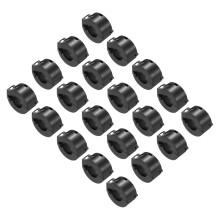 20Pcs Ferrite Filter Ring Core RFI EMI Noise Suppression Cable Clip ID 15mm for Electronic Devices, Industry, Black