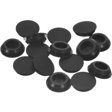 26 Pcs Silicone Plugs, Rubber Round Snap in Locking Hole Plugs for 15.5-17mm Hole, Hole Stoppers Waterproof Hole Plug for Metal Tube, Furniture End Ca