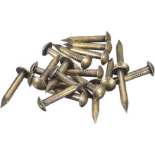 35Pcs Small Tiny Nails 2.8x20mm(DxL) Tiny Brass Nails Hardware Round Head Brass Nail for Wooden DIY Projects Decorative Boxes Household, Bronze Tone