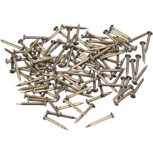 420Pcs Small Tiny Nails 1.2x12mm(DxL) Tiny Brass Nails Hardware Round Head Brass Nail for Wooden DIY Projects Decorative Boxes Household, Bronze Tone