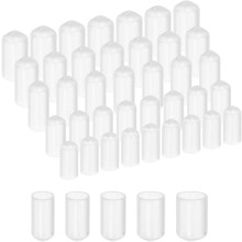 50pcs Round Rubber End Caps Protective Caps 6mm 7mm 8mm 9mm 10mm Clear Screw Thread Protectors