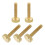 5Pcs M4x20mm Brass Knurled Thumb Screws, Flat Grip Bolt Knobs Fasteners Solid Brass Diamond Knurled Thumb Screws Knobs for Electronic, Mechanical 1