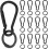 Spring Snap Clip Spring Snap Key Chain Hook with O Ring Multipurpose Candy Color Quick Link Keychain Clips Buckle 1