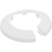 Escutcheon Plate, 1Pcs 40mm - Fit 1.57" Outer Diameter Split Pipe Flange Water Pipe Cover Collar Decoration, PP Plastic Plumbing Cover Plates (White)