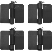 4 Pack Heavy Duty Weldable Hinges, 2.76" x 3.15" x 0.11" Weld on Butt Hinge Corrosion and Rust Resistant Folding Metal Gate Hinges for Trailer Doors