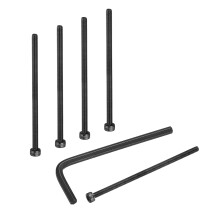 20Pcs Hex Socket Head Cap Screws Bolts, M3x60mm 304 Stainless Steel Socket Drive Machine Screws Bolts with Hex Wrench, Full Threaded, Black