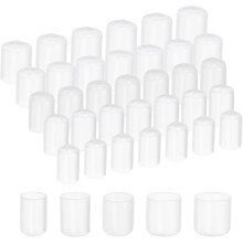 100pcs Round Rubber End Caps Protective Caps 9mm 12mm 15mm 18mm 21mm Clear Screw Thread Protectors
