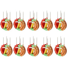 10Pcs Vertical Toroid Magnetic Inductor Monolayer Wire Wind Wound 2mH 5A Inductance Coil