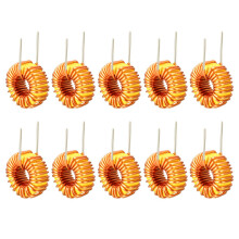 10Pcs Vertical Toroid Magnetic Inductor Monolayer Wire Wind Wound 33uH 5A Inductance Coil