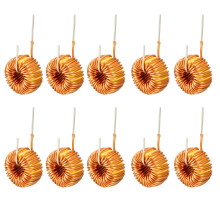 10Pcs Vertical Toroid Magnetic Inductor Monolayer Wire Wind Wound 68uH 5A Inductance Coil