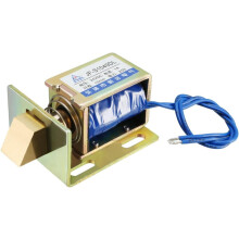Eelectric Door Lock Solenoid,DC 24V 25N Force 10mm Stroke,Pull Type,Open Frame,Solenoid Electromagnet with Mount Board,Linear Motion,JF-S1040DL