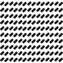 150Pcs 6mm Inner Dia PVC Flexible Vinyl End Cap Screw Thread Protector Black
