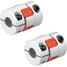 2pcs Shaft Coupling 8mm to 8mm Bore L25xD20 Flexible Coupler Joint for Servo Stepped Motor