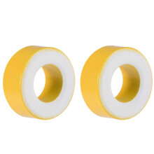 2pcs 14.2 x 27.3 x 11mm Ferrite Ring Iron Powder Toroid Cores Yellow White