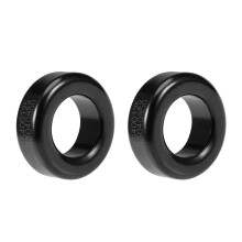 Toroid Core, Ferrite Chokes Ring Iron Powder Inductor Ferrite Rings, Black 2pcs, 23.5 x 40.5 x 14.7mm