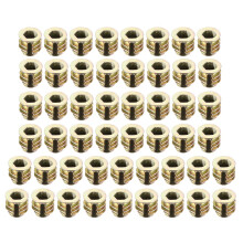 Furniture Threaded Insert Nuts Zinc Alloy M4 Internal Threads 8mm Length 50pcs