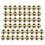 Furniture Threaded Insert Nuts Zinc Alloy M4 Internal Threads 8mm Length 50pcs 1