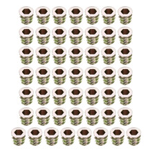 Furniture Threaded Insert Nuts Zinc Alloy M5 Internal Threads 10mm Length 50pcs