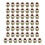 Furniture Threaded Insert Nuts Zinc Alloy M5 Internal Threads 10mm Length 50pcs 1
