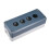 Push Button Switch Control Station Box 22mm 4 Button Hole Waterproof Gray and White 1
