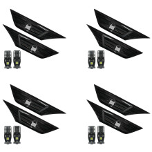 8X Feu de Phare Latéral de Lentille Teinté Fumée W / LED pour 2016-19 JDM