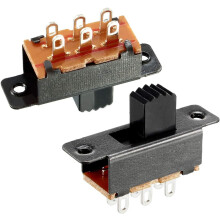 20Pcs 6mm Vertical Slide Switch DPDT 6 Terminals PCB Panel Latching