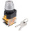 1 Pcs 22mm 2 Position Key Locking Push Button Switch with Keys Silver Tone NO/NC 1