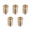 Wood Furniture M10x30mm Threaded Insert Nuts Interface Hex Socket Drive 5pcs 1