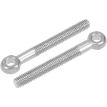M10 x 80mm Machinery Shoulder Swing Lifting Eye Bolt 304 Stainless Steel Metric Thread 2pcs