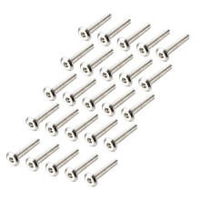 M6x35mm Furniture Bolts Hex Socket Screws Fastener Carbon Steel 25pcs