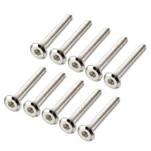 M6x40mm Furniture Bolts Hex Socket Screws Fastener Carbon Steel 10pcs