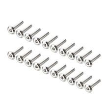 M6x30mm Furniture Bolts Hex Socket Screws Fastener Carbon Steel 20pcs