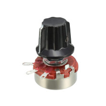 WH118 1K Ohm Variable Resistors Single Turn Rotary Carbon Film Potentiometer w Knobs